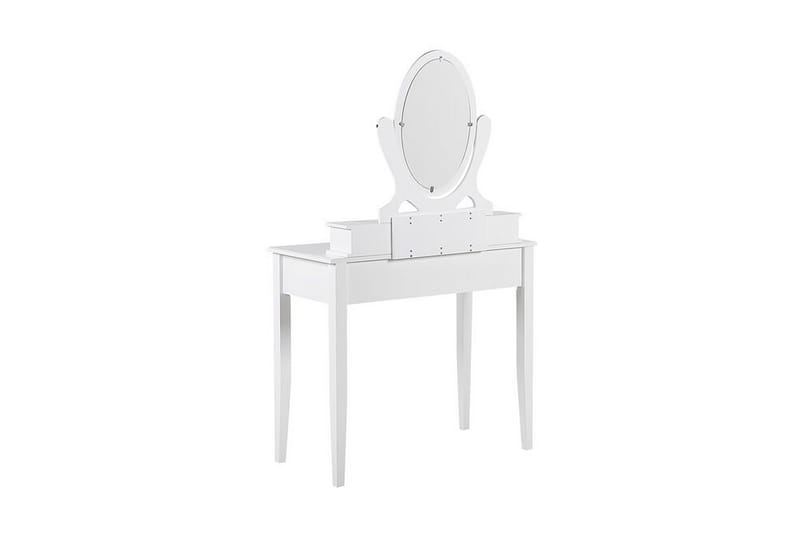 Luniere Toiletbord 90 cm - Hvid - Makeup bord med spejl - Sminkebord & konsolbord