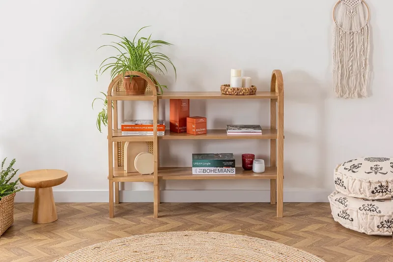 Makwana Sminkebord 110 cm - Nature - Møbler - Borde - Sminkebord & konsolbord