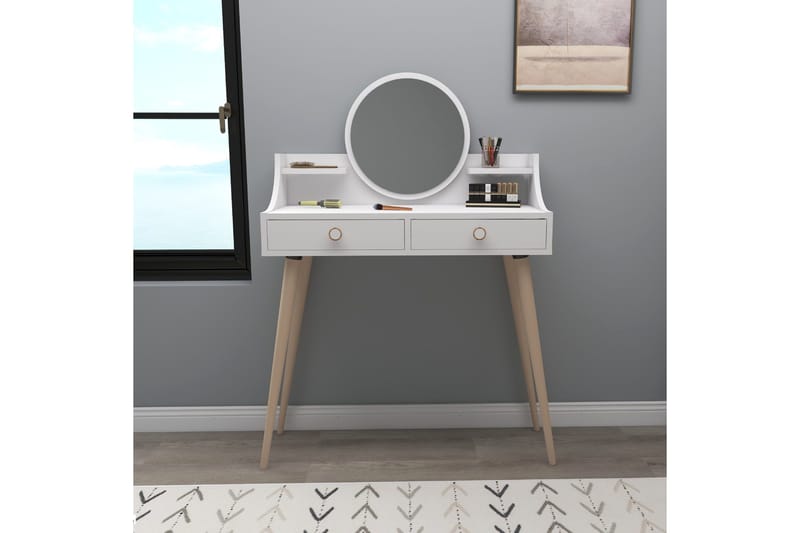 Mamt Sminkebord 90 cm - Hvid - Møbler - Borde - Sminkebord & konsolbord