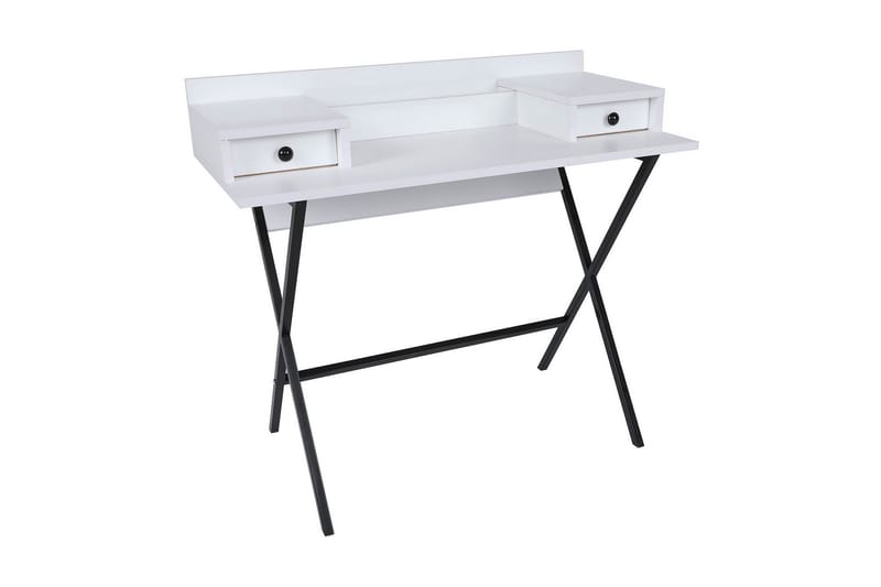 Middenmeer Makeup bord  100 cm - Hvid / Sort - Møbler - Borde - Sminkebord & konsolbord