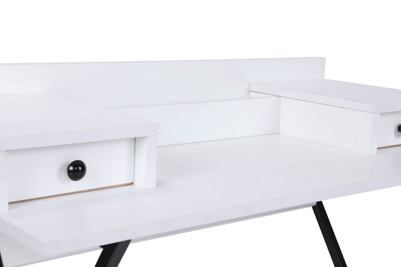 Middenmeer Makeup bord  100 cm - Hvid / Sort - Møbler - Borde - Sminkebord & konsolbord