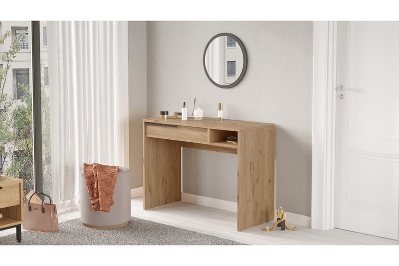 Naho Sminkebord 100 cm, Valnød finér