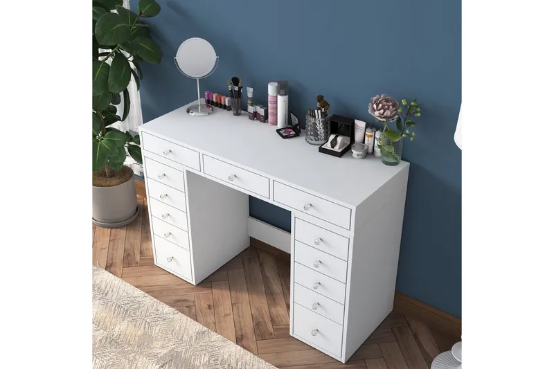 Najo Sminkebord 120 cm - Hvid - Møbler - Borde - Sminkebord & konsolbord