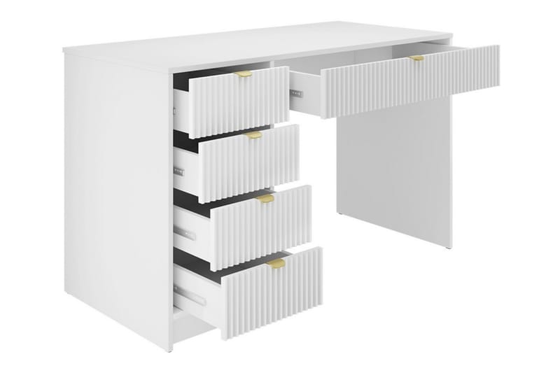 Novaj Makeupbord med skuffer 120x55 cm - Sort - Møbler - Borde - Sminkebord & konsolbord