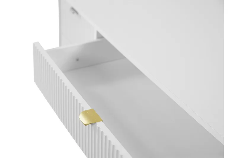 Novaj Sminkebord med opbevaring 55 cm dyb 120 cm bred - Hvid - Møbler - Borde - Sminkebord & konsolbord