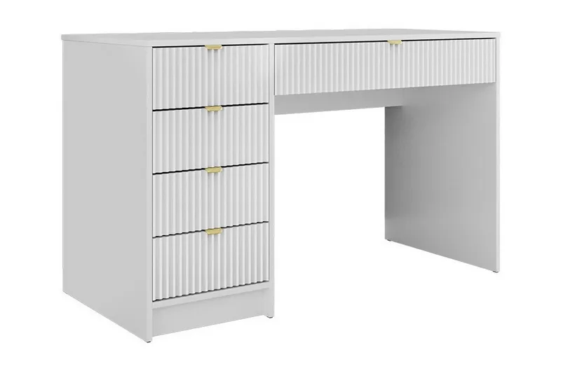 Novaj Sminkebord med opbevaring 55 cm dyb 120 cm bred, Hvid