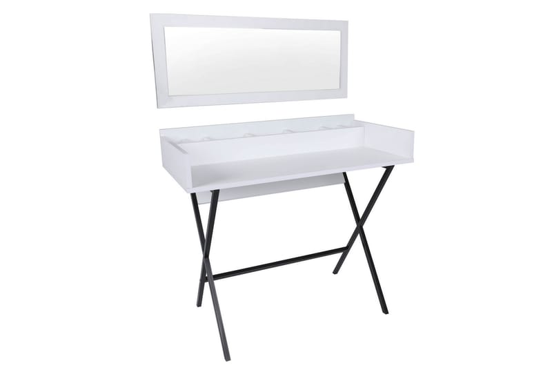 Pyke Makeup bord 100 cm - Hvid/Sort - Møbler - Borde - Sminkebord & konsolbord