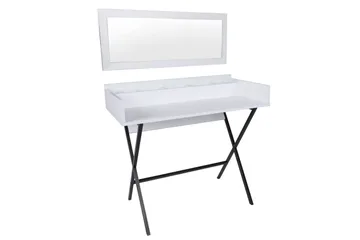 Pyke Makeup bord 100 cm - Hvid/Sort - Møbler - Borde - Sminkebord & konsolbord
