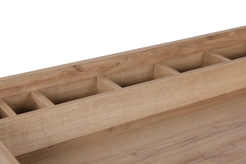 Pyke Makeup bord 100 cm - Natur / sort - Møbler - Borde - Sminkebord & konsolbord