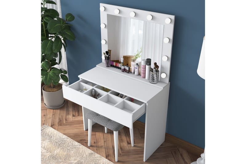 Rambiri Sminkebord 90 cm - Glas - Møbler - Borde - Sminkebord & konsolbord