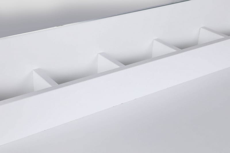 Shonao Makeup bord 100 cm - Hvid / Sort - Møbler - Borde - Sminkebord & konsolbord - Makeup bord med spejl