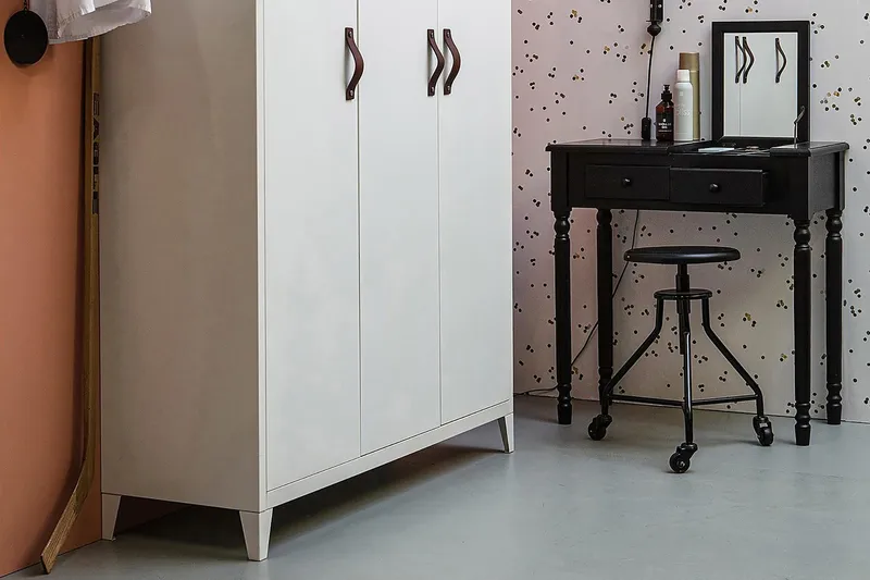 Skarvon Sminkebord - Sort - Møbler - Borde - Sminkebord & konsolbord - Makeup bord med spejl