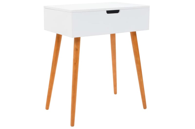 Sminkebord Med Spejl Mdf 60 X 40 X 75 Cm - Hvid - Møbler - Borde - Sminkebord & konsolbord