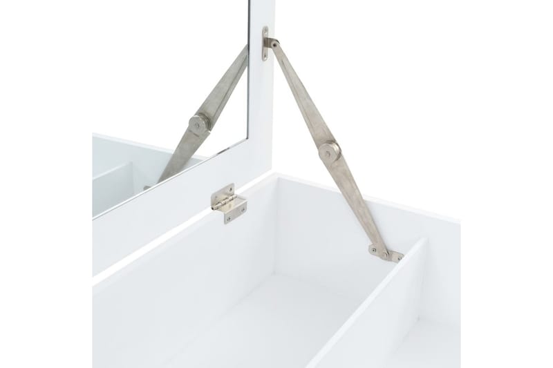 Sminkebord Med Spejl Mdf 60 X 40 X 75 Cm - Hvid - Møbler - Borde - Sminkebord & konsolbord