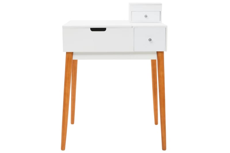 Sminkebord Med Spejl Mdf 60 X 50 X 86 Cm - Hvid - Møbler - Borde - Sminkebord & konsolbord