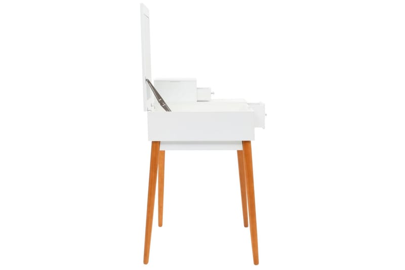 Sminkebord Med Spejl Mdf 60 X 50 X 86 Cm - Hvid - Møbler - Borde - Sminkebord & konsolbord