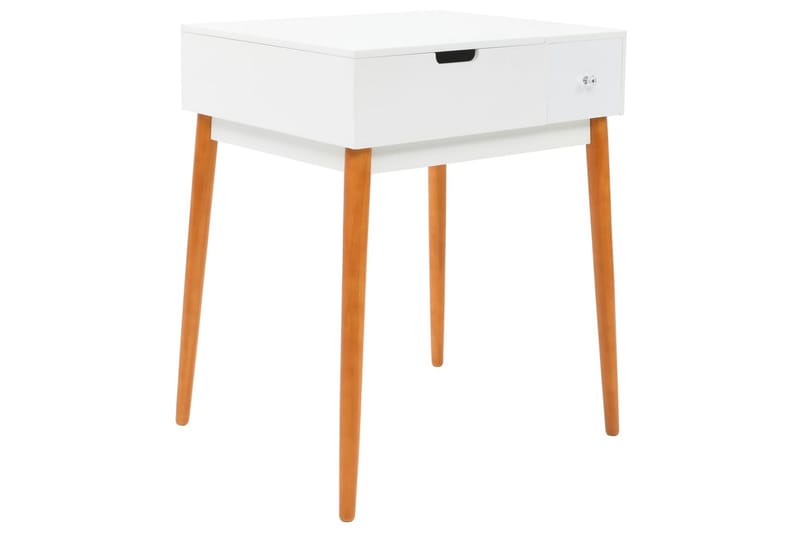 Sminkebord Med Spejl Mdf 60 X 50 X 86 Cm - Hvid - Møbler - Borde - Sminkebord & konsolbord