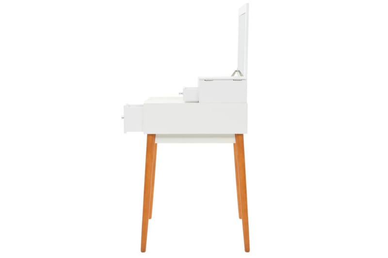 Sminkebord Med Spejl Mdf 60 X 50 X 86 Cm - Hvid - Møbler - Borde - Sminkebord & konsolbord