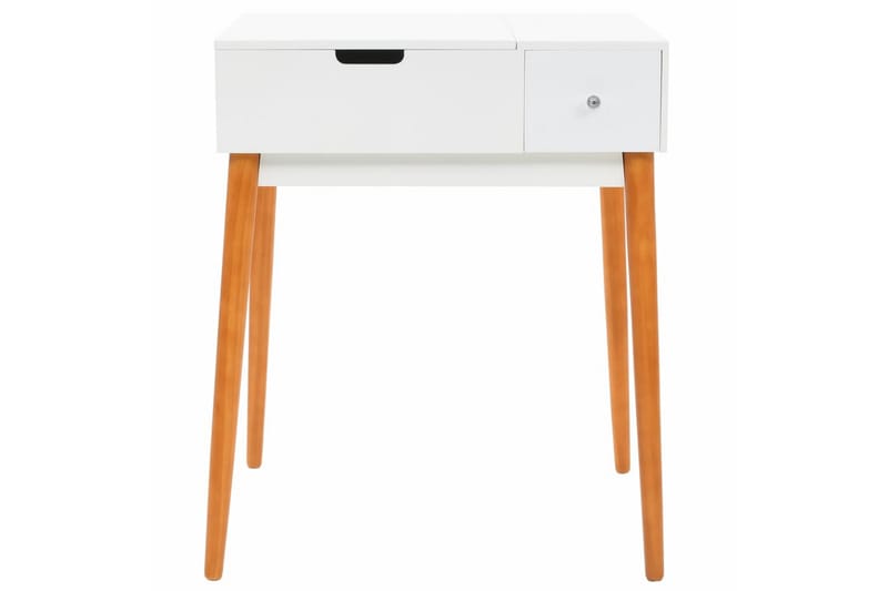 Sminkebord Med Spejl Mdf 60 X 50 X 86 Cm - Hvid - Møbler - Borde - Sminkebord & konsolbord