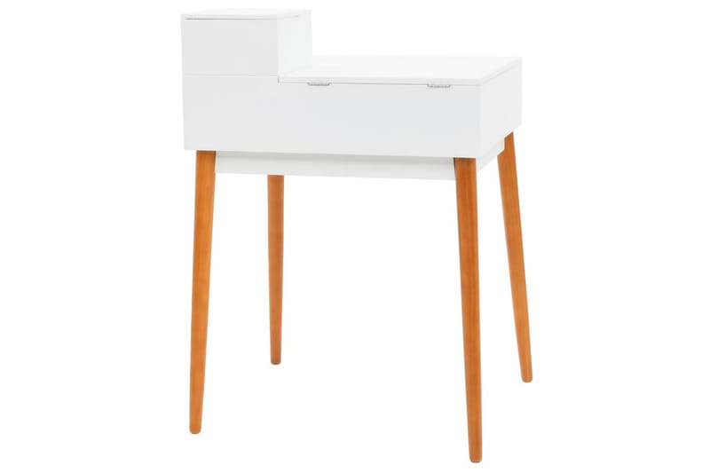 Sminkebord Med Spejl Mdf 60 X 50 X 86 Cm - Hvid - Møbler - Borde - Sminkebord & konsolbord