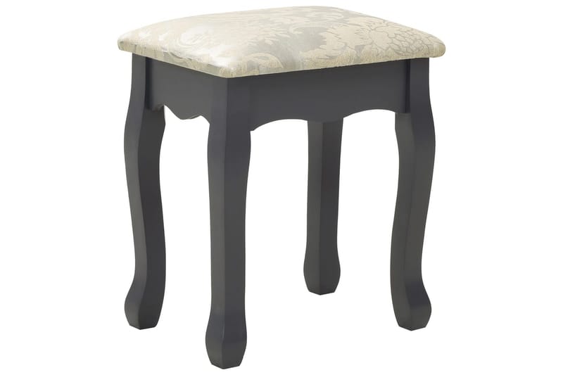 Sminkebordssæt Med Taburet 75x69x140 cm Kejsertræ Grå - Møbler - Borde - Sminkebord & konsolbord