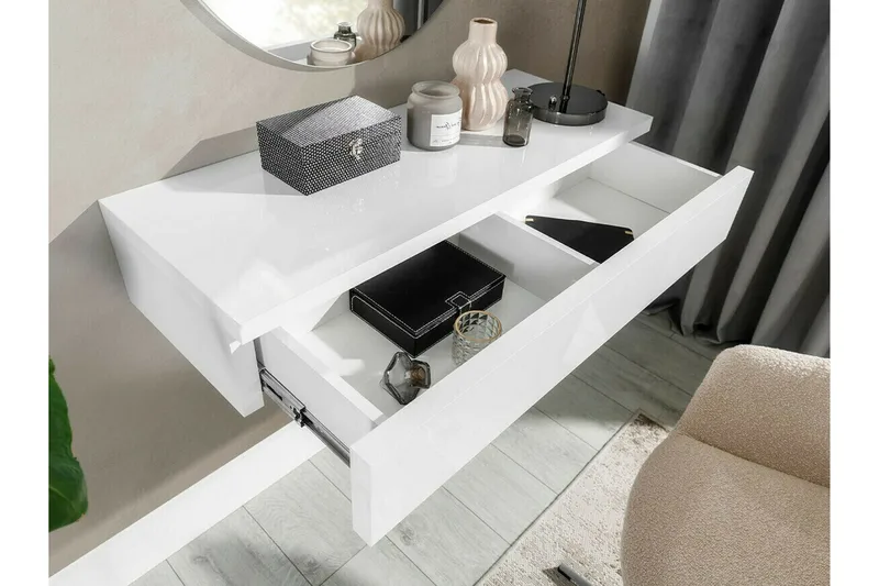 Staffin Sminkbord 100x38 cm - Sort - Møbler - Borde - Sminkebord & konsolbord