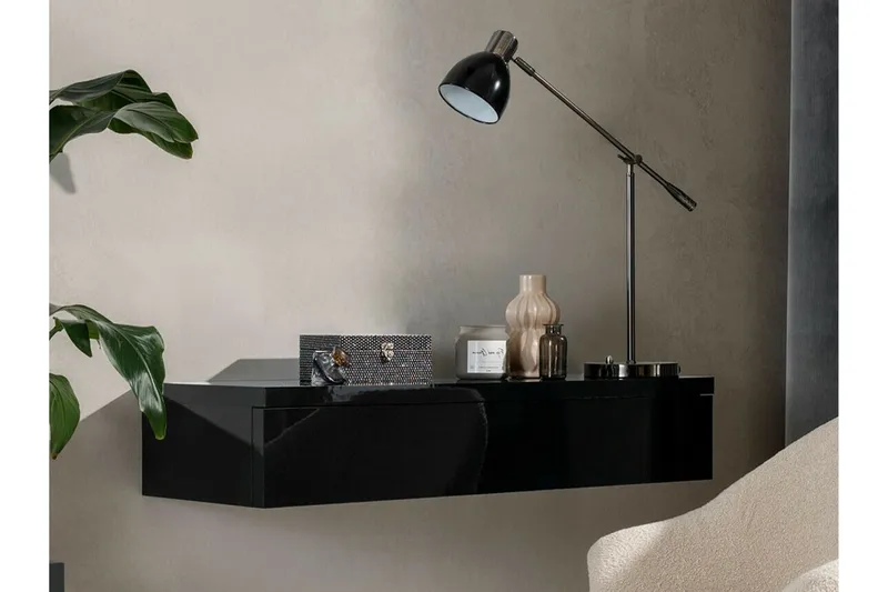 Staffin Sminkbord 100x38 cm - Sort - Møbler - Borde - Sminkebord & konsolbord