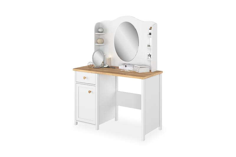 Story Makeup-bord, Beige / Hvid