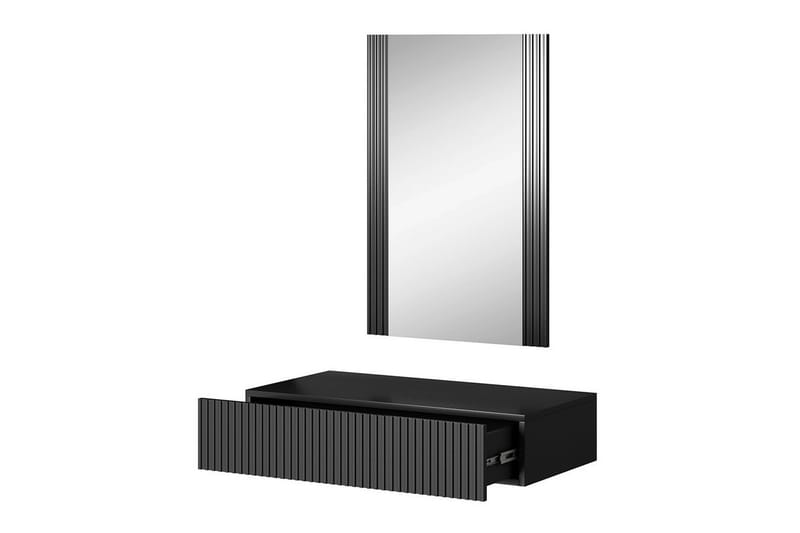 Strontian Sminkbord 80x42 cm Scandinavian Choice Anthracite - Møbler - Borde - Sminkebord & konsolbord - Makeup bord med spejl