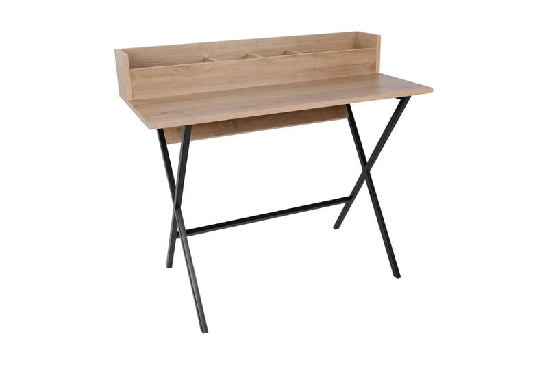 Terasevler Makeup bord 100 cm - Valnød / sort - Møbler - Borde - Sminkebord & konsolbord