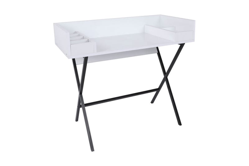 Timiza Makeup bord 100 cm - Hvid/Sort - Møbler - Borde - Sminkebord & konsolbord