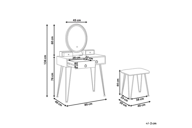 Sminkebord Soye - Møbler - Borde - Sminkebord & konsolbord