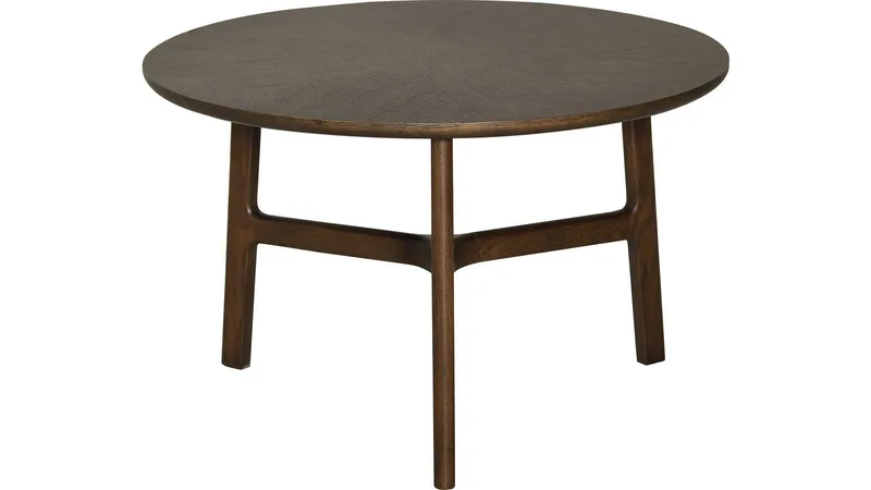 Sofabord Älvros 65 cm, Brunlakeret eg