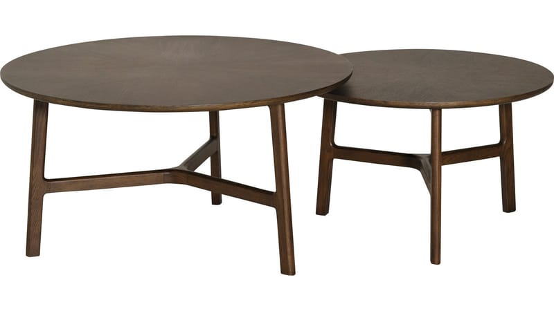 Sofabord Älvros 65 cm - Brunlakeret eg - Møbler - Borde - Sofabord