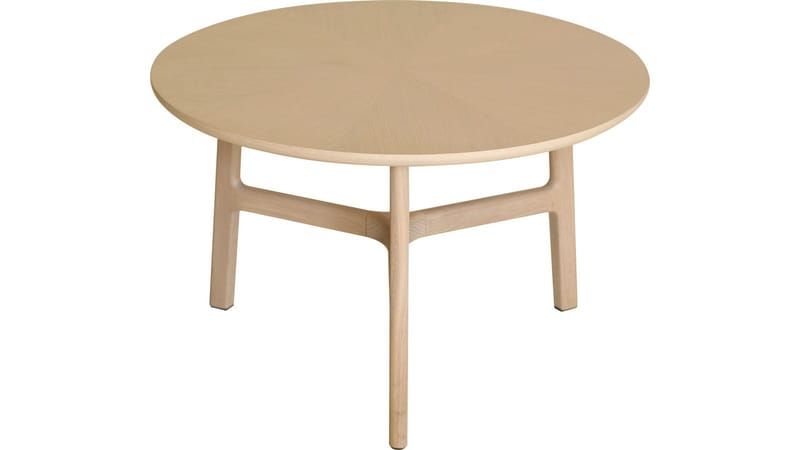Sofabord Älvros 65 cm - Brunlakeret og hvidpigmenteret eg - Møbler - Borde - Sofabord