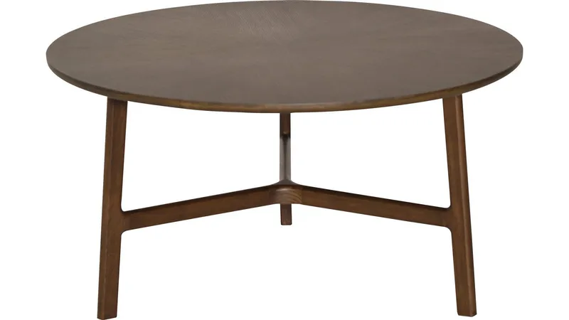 Sofabord Älvros 85 cm, Brunlakeret eg