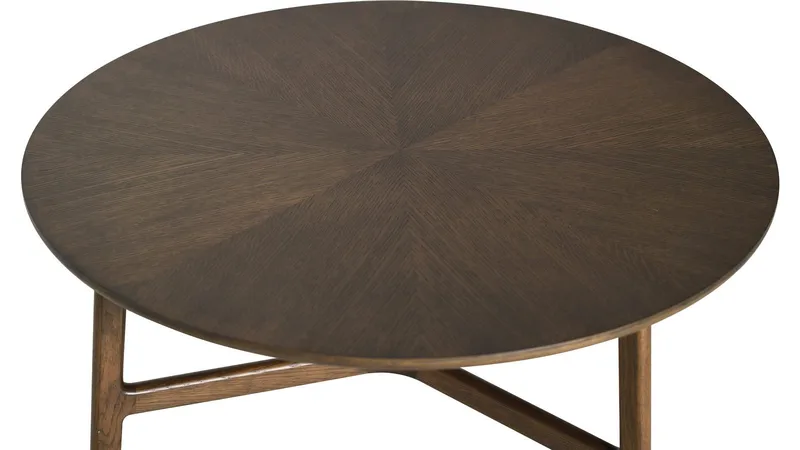 Sofabord Älvros 85 cm - Brunlakeret eg - Møbler - Borde - Sofabord