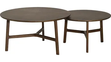 Sofabord Älvros 85 cm - Brunlakeret eg - Møbler - Borde - Sofabord