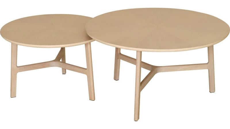 Sofabord Älvros 85 cm - Hvidpigmenteret eg - Møbler - Borde - Sofabord
