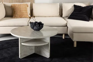 Ålesund Travertin Sofabord 85 cm - Beige - Møbler - Borde - Sofabord