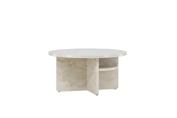 Ålesund Travertin Sofabord 85 cm - Beige - Møbler - Borde - Sofabord