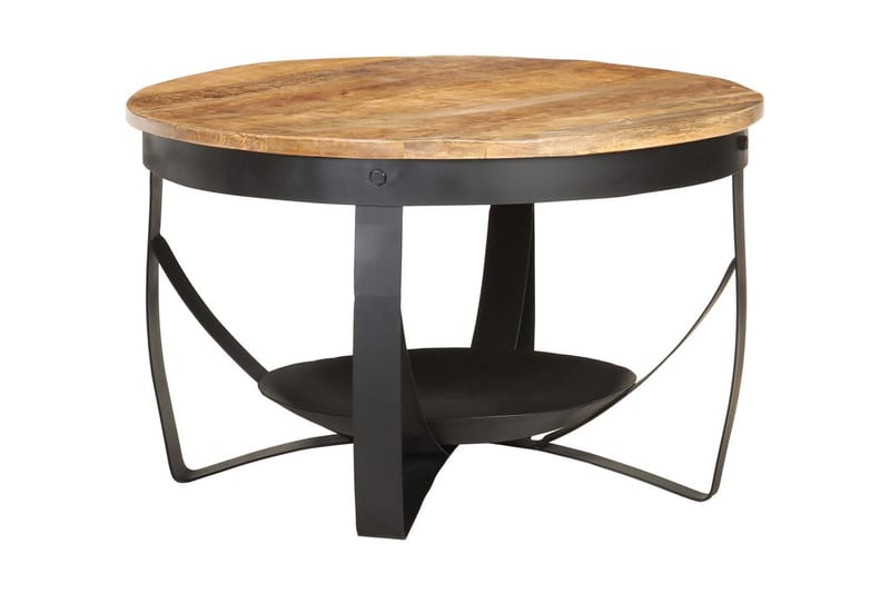 sofabord Ø68x43 cm ru mangotræ - Brun - Møbler - Borde - Sofabord