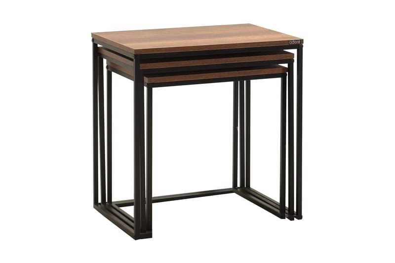 Ajmit Sætborde Brun - Hanah Home - Møbler - Borde - Sofabord