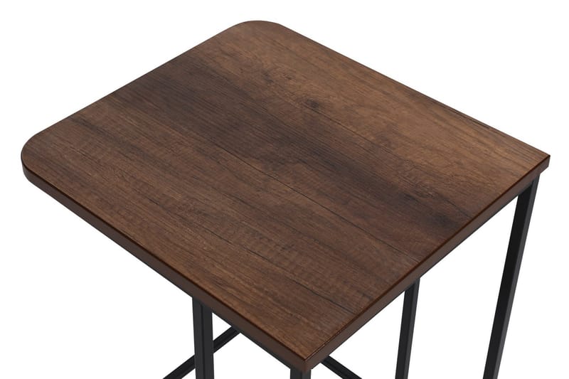 Nagako Sett med Bord Brun/Sort - Hanah Home - Møbler - Borde - Sofabord