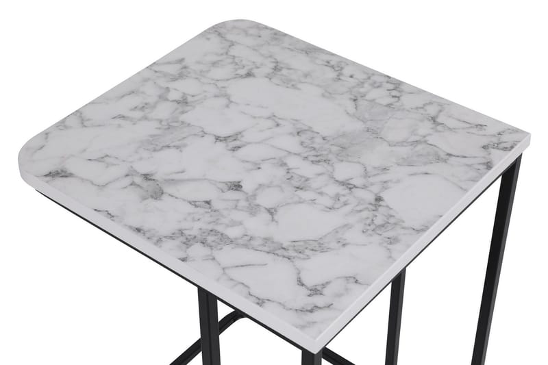 Nagako Sett med Bord Hvit/Sort - Hanah Home - Møbler - Borde - Sofabord