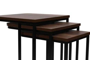 Nagako Sett med Bord Brun/Sort - Hanah Home - Møbler - Borde - Sofabord