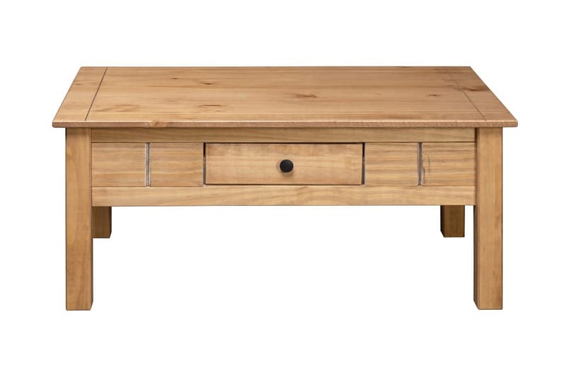 Sofabord 100 x 60 x 45 cm massivt fyrretræ Panama - Brun - Sofabord
