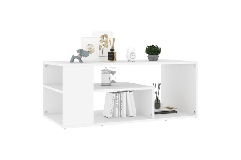 sofabord 100x50x40 cm spånplade hvid - Hvid - Møbler - Borde - Sofabord