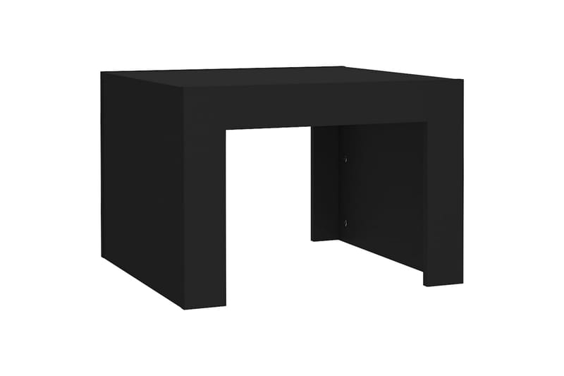 sofabord 50x50x35 cm spånplade sort - Sort - Sofabord