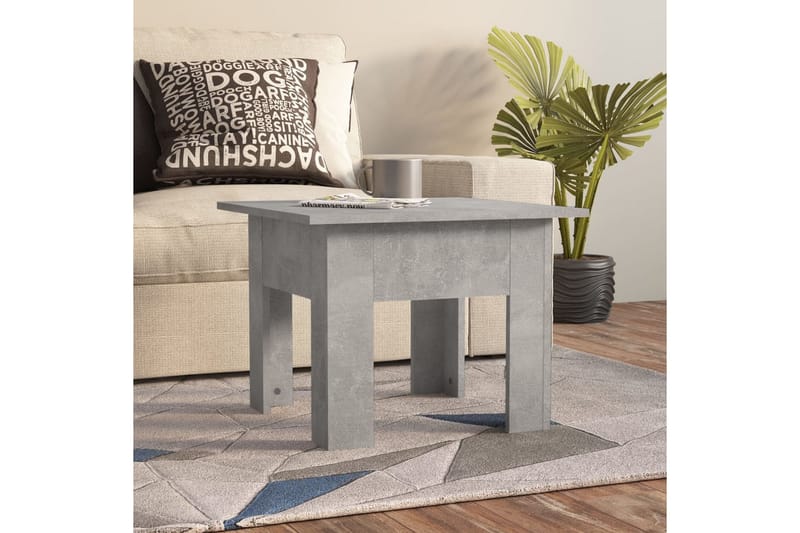 sofabord 55x55x42 cm spånplade betongrå - Grå - Møbler - Borde - Sofabord